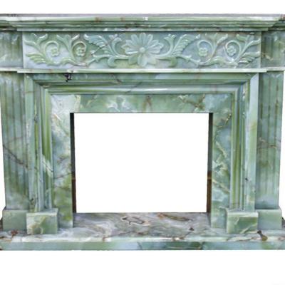 China Competitive Price Modern Polished Manufactured Top Quality Marble Onyx Fireplace Stone For Floor And Wall Table for sale