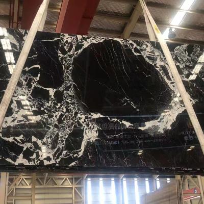 China France black flower marble slab modern classic china factory direct sale for sale