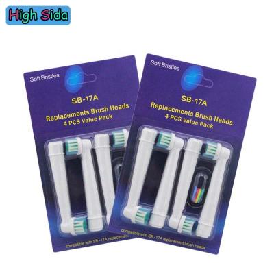 China Electric Toothbrush 4 Hotel Set Heads SB17A Fit For OralB for sale