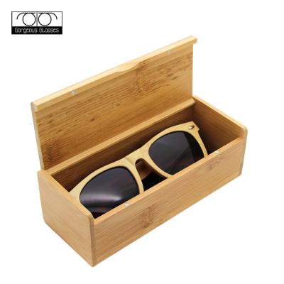 China Fashion sunglasses factory wholesale best fashion wooden sunglasses with glass wooden case for sale