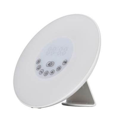 China Modern Simulation Touch Control Led Sunrise Wake Up Light With Alarm Clock for sale