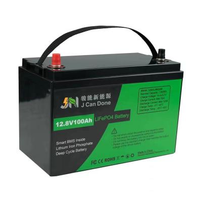 China Solar Lifepo4 lithium battery 12V 100Ah lifepo4 storage lithium ion battery pack for home and outdoor for sale