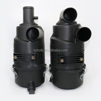 China Air filter assembly G065424 AH19088 11841301 with straight connector P822768 P822769 inlet/outlet OD186*H 218(423)mm:63.5mm for sale