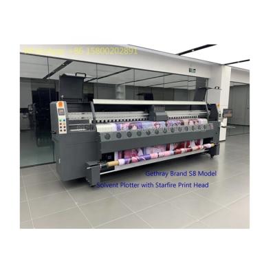 China S:Print Shops Guangzhou Gethray Brand S8 Model 3.2m Solvent Printer 10ft Plotter With Starfire Printhead Konica 5012i 1024i 30pl 4H Printhead for sale