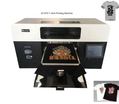 China Garment Shops Guangzhou GED High Quality A3 DTG Digital T-shirt Garment Printing Machine UV Multicolor Inkjet Printer For Fabric Textile for sale