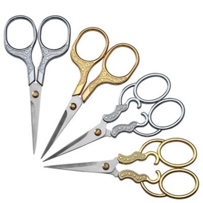 China Factory Direct Sales Golden Mini Thread Cutter Vintage Craft Stainless Steel Embroidery Scissors Eco-friendly for sale