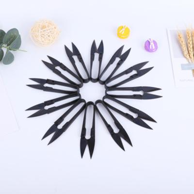 China Factory Direct Sales Eco-friendly Black Carbon Steel Thread Cutter Snips Embroidery Scissors U-Seam Tailor for sale