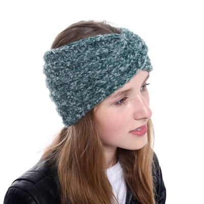 China Headband Customized New Sporty Knit Braided Turban Winter Sale Knitted Headbands for Women for sale