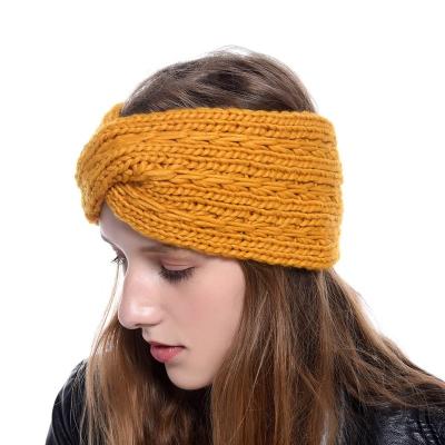 China Headband Custom Knit Winter Hairband for Women Sporty Casual Warm Headband for sale