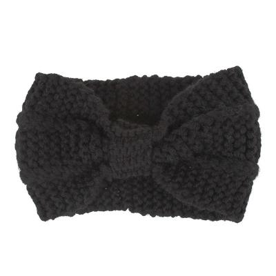 China Headband Minimalist Bohemian Style Sporty Sweater Knitted Pineapple Bow Headband Elastic Makeup Headband for sale