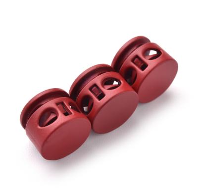 中国 Wholesale Adjustable Toggle Metal Rope Stopper Cord Lock Elastic Fixed Buckle Stopper Nickel Free For Garment 販売のため