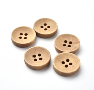 中国 New dry cleaning wooden button supplier around wholesale wooden button for sweater 販売のため