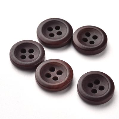 China Widely Used Eco-Friendly Natural Dry Cleaning Premium Corozo 4-Holes Button for sale