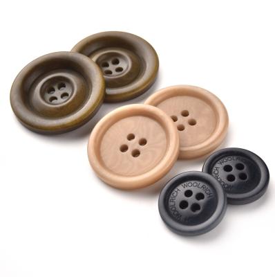 中国 Dry Cleaning Low Price Manufacturer Natural 4-Holes Corozo Button Men Women Shirt Clothing Buttons 販売のため