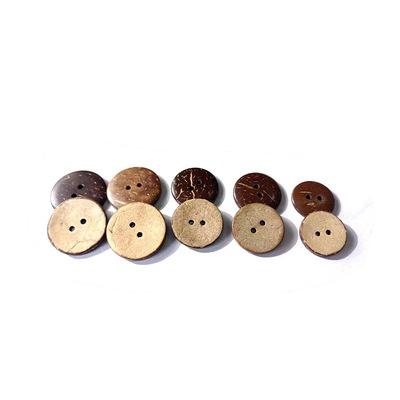 中国 Natural Dry Cleaning Style Round Garment Decoration 2/4-Holes Shell Coconut Button Men Women Clothing Buttons 販売のため