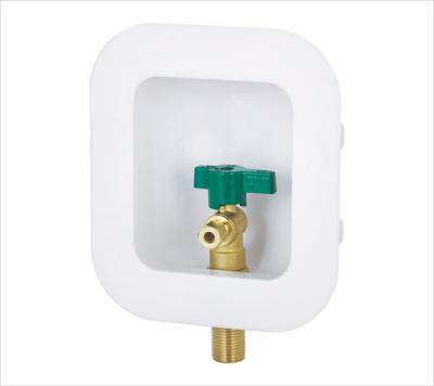 China Water Hammer Arrester Industrial Ice Maker Lead Free Shut Off Valve With MIP Outlet Box for sale