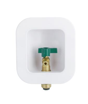 China Industrial Lead Free Ice Maker Shut Off Valve With Water Hammer Arrester Outlet Box Push Fit for sale