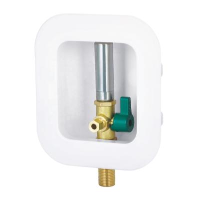 China Industrial Lead Free Ice Maker Shut Off Valve With Stainless Steel MIP Water Hammer Arrester Outlet Box for sale