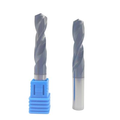 China CNC Process HRC50 2Flutes Square Carbide Twist Drill for sale