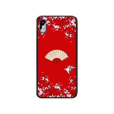 China Hot Eco-Friendly Tiktok Custom Pretty Painted Flower Phone Case With Chinese Classical Beauty And Flower Designs for sale