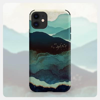 China 1 Central Statistical Institute style cold wind Art Oil Painting Phone Case suitable for Apple Iphone 11 pro max for sale