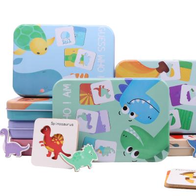 China 100% Eco-friendly Early Education Cognitive Puzzle Children's Toy Kids Learning Animal Transportation Matching Toys for sale