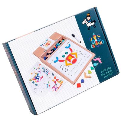 China Educational Wooden Toys Children New Style Drawing Board Magnetic Puzzle Toy for sale