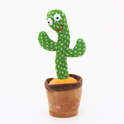 China Fasion wholesale 32cm soft toys cartoon plush cactus electrike electric dancing plush for sale