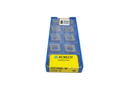 China Partes movibles del carburo de tungsteno de KORLOY para el aluminio de torneado CCGT120408-AK H01 en venta