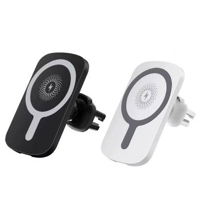 China 2021 New 15W Adjustable Multifunctional Radio Holder Car Charger Magnetic Charging Bracket for sale