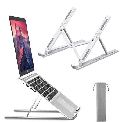 China Fashion Desktop Height Adjustable Riser Folding Laptop Stand Cooling (Waist) Stand For Macbook Pro for sale