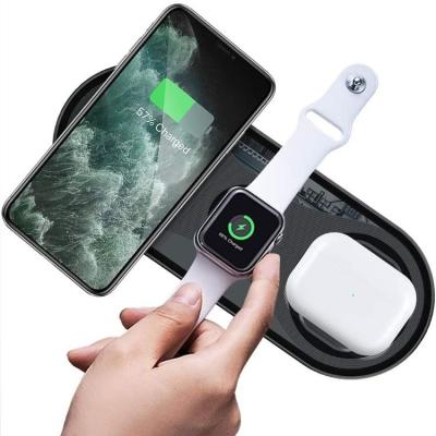 China High speed IQ. QC 2021 New Product 3 in 1 Wireless Charger Fast Wireless Charging Pad Compatible for All Qi Standard Devices for sale