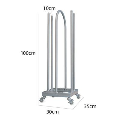 China Floor To Ceiling Movable Multi-Layer Sustainable Clothing Store Storage Rack Hanger Racks And Storage Racks for sale