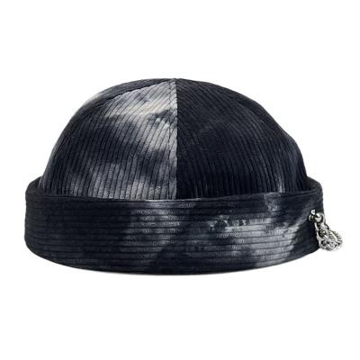 China Hip Hop Street Landlord Hat 6 Panel Fashion Tie Dyed High Quality Sailor Edgeless Hat Factory Customized JOINT Gorras for sale