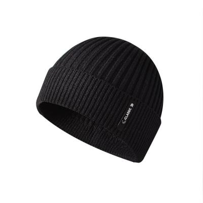 China 2021 new COMMON outdoor hat for men and women general warm custom logo autumn and winter hat plain custom sleeve knit hat for sale