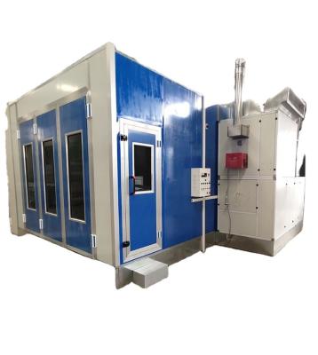 China economical KB-5000 spray booth with intake and exhaust diesel heater 7000*5560*3400 mm for sale