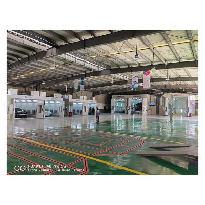 China Infrared Lamp IR Heating Bus Spray Booth Profesional Paint Standard Auto Part 7000*5360*3430mm for sale