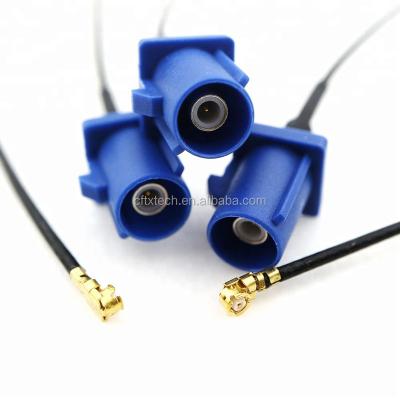 China Vehicle/Cars Fakra Cable Fakra Plug C Code Male Connector To U.FL/IPX 1.13mm Cable Auto Radio Antenna Cable for sale