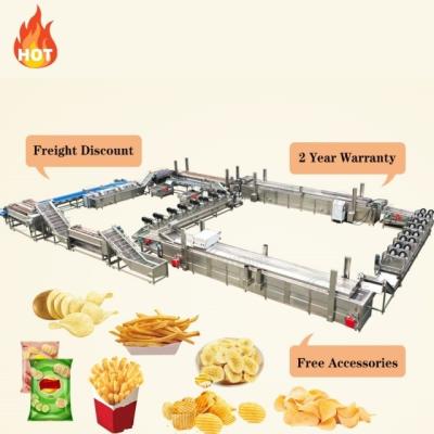 China Final Products Joyshine Frozen Potato Crisp Making Machine for French Fries Production for sale