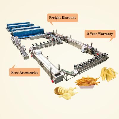 China Complete Maker Plant Fresh Potato Chips Making Machine Production Line Chopper Potato Machine for sale