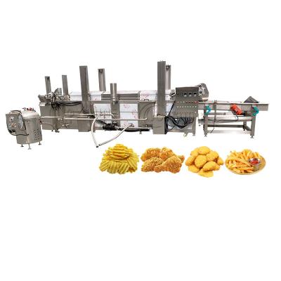 China Highly Recommended Small Continuous Conveyor Potato Chips Fryer Machine for Food Shop for sale