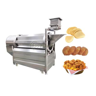 China Stainless Steel Drum Type Food Snack Flavoring Machine for Consistent Snack Seasoning for sale