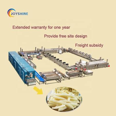 China 2 KG Joyshine Frozen Fries Processing Production Line for Golden French Fries Making for sale