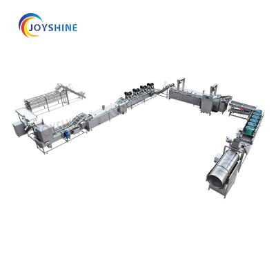 China Full Line French Fries Making and Packing Machine with 200/500/1000/2000kg/h Capacity for sale