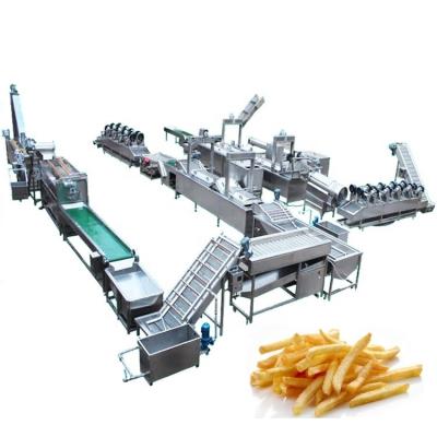 China 380V Food Processing Equipment Automatic Potato Processing Line Cassava Chips Making Machine for sale