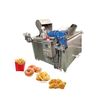 China Mexican Snacks Frying Production Line Frying for Potato Banana Chips and Chicken Meat for sale