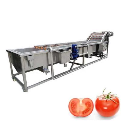 China 9.4kw Lavadora de Frutas y Verduras con Burbujas de Aire Limpieza de Brócoli y Berenjena for sale