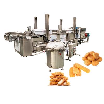 China 200kg/H 42kw Garri Frying Machine Pork Rinds Fryer Potato Spring Machine for sale