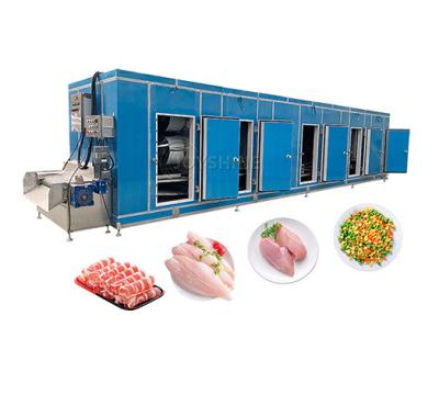 China Customizable IQF Tunnel Freezer For Frozen Fries Production  1000kg/H for sale