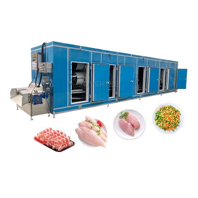 China Customized Tunnel Fast Freezing Machine for Fruit and Vegetable Seafood Poultry Parts for sale